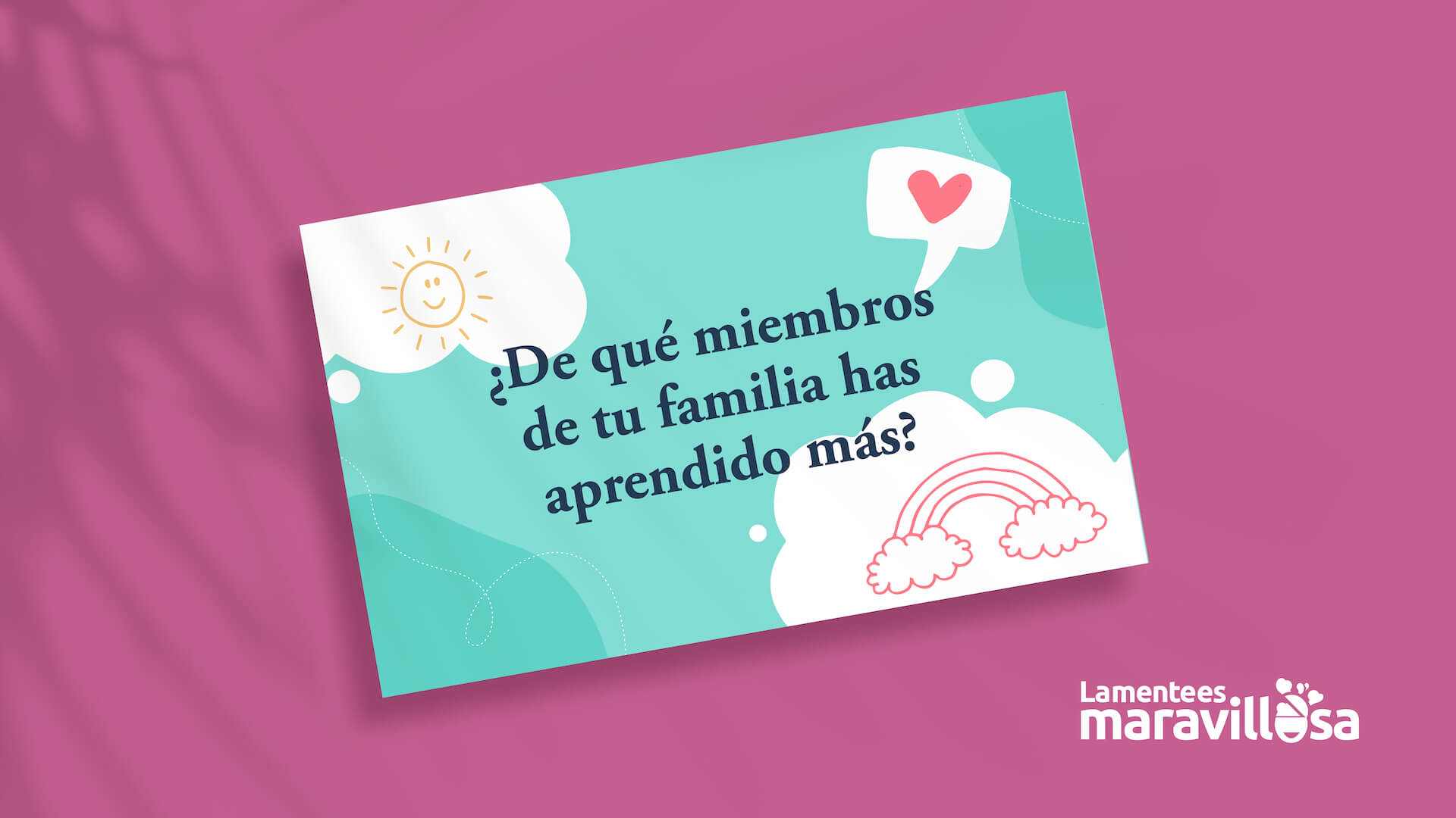 Pregunta profunda para conversar con tu familia