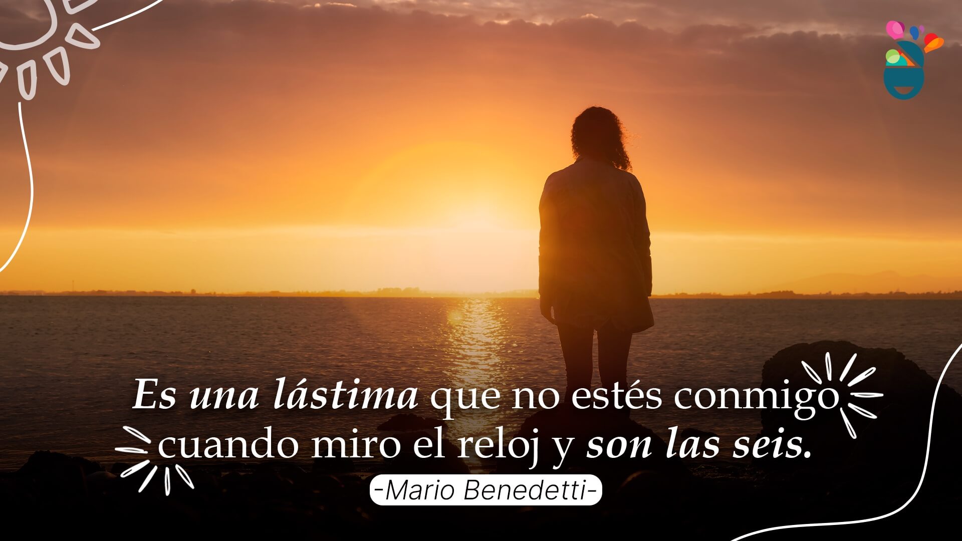 Una de las frases que escribió Mario Benedetti sobre el atardecer